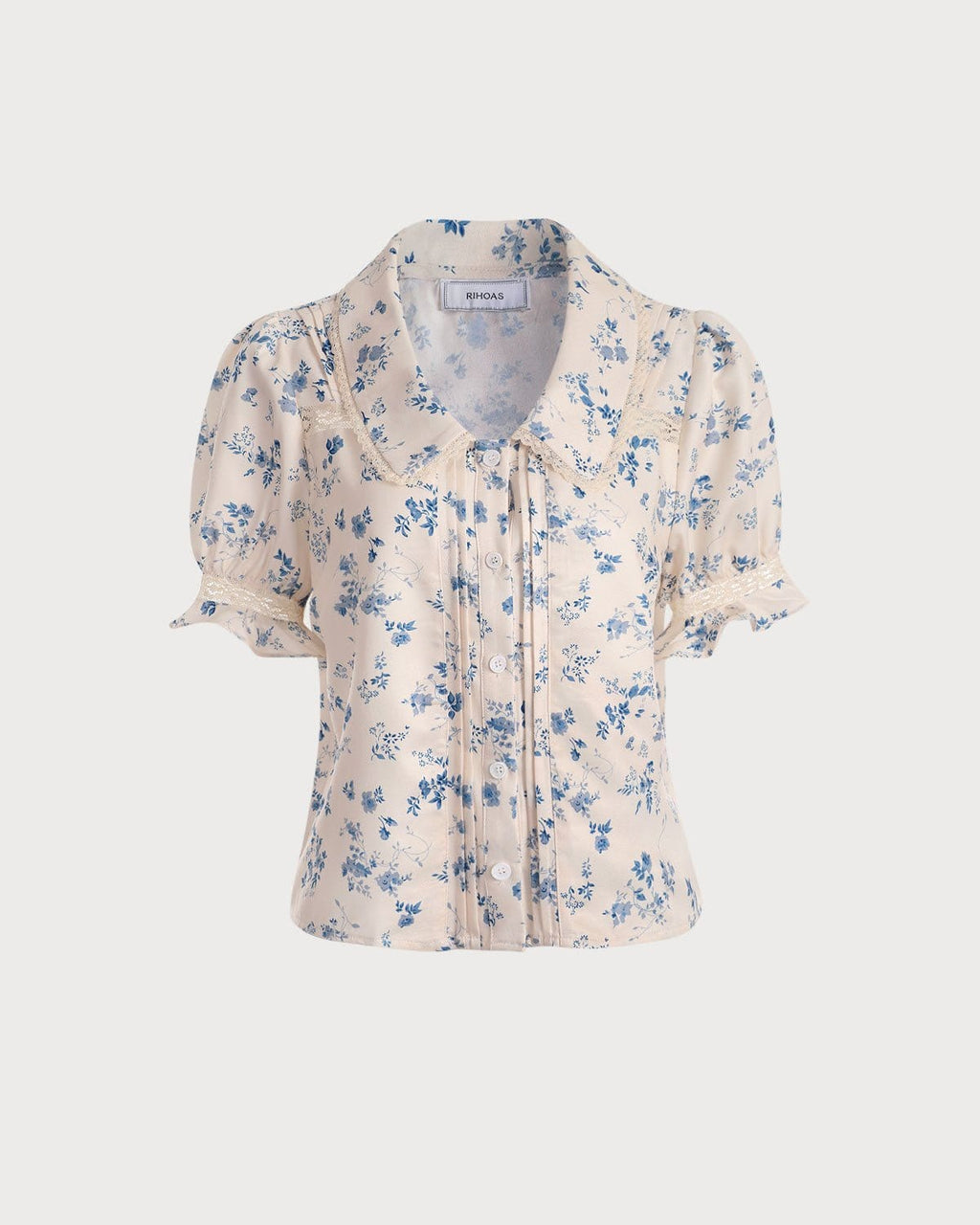 Mariana | Camisa floral con encaje