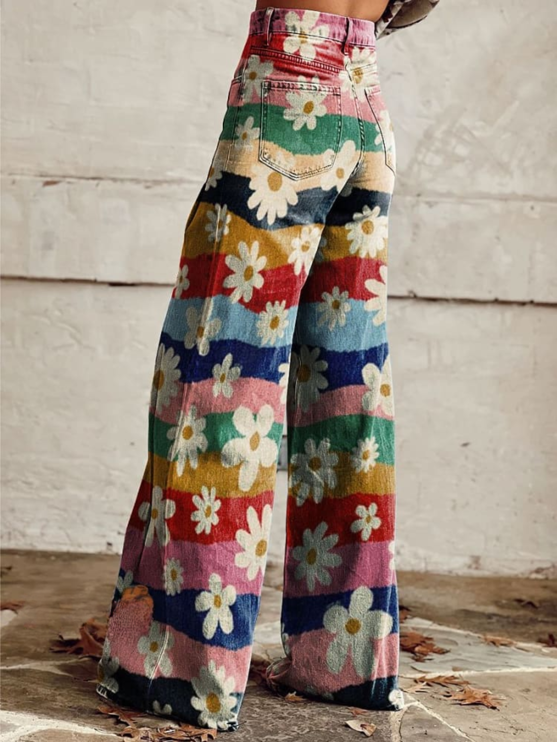 Natalia | Pantalones Florales Elegantes
