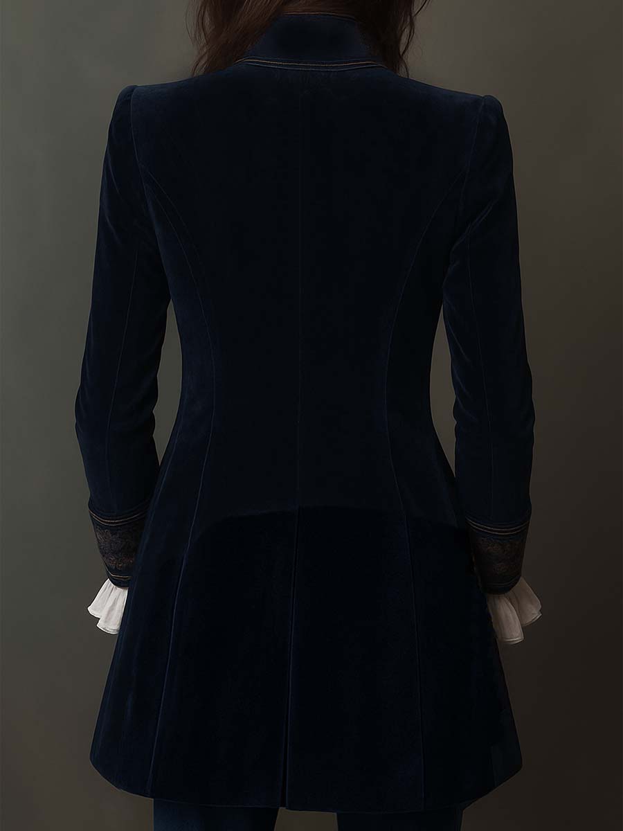 Lourdes | Blazer largo vintage con bordados