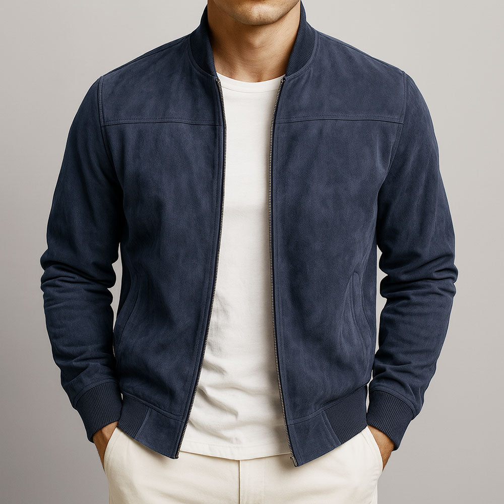 Carlos | Chaqueta de ante clásica