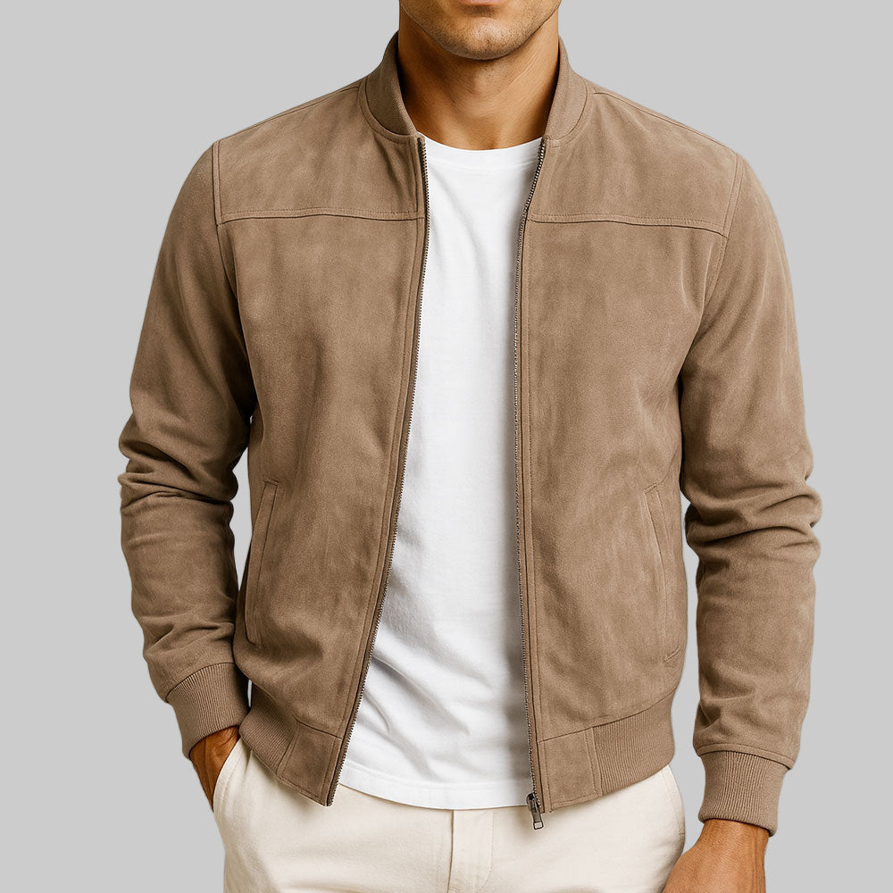 Carlos | Chaqueta de ante clásica