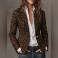 Dulce | Blazer entallado con estampado paisley