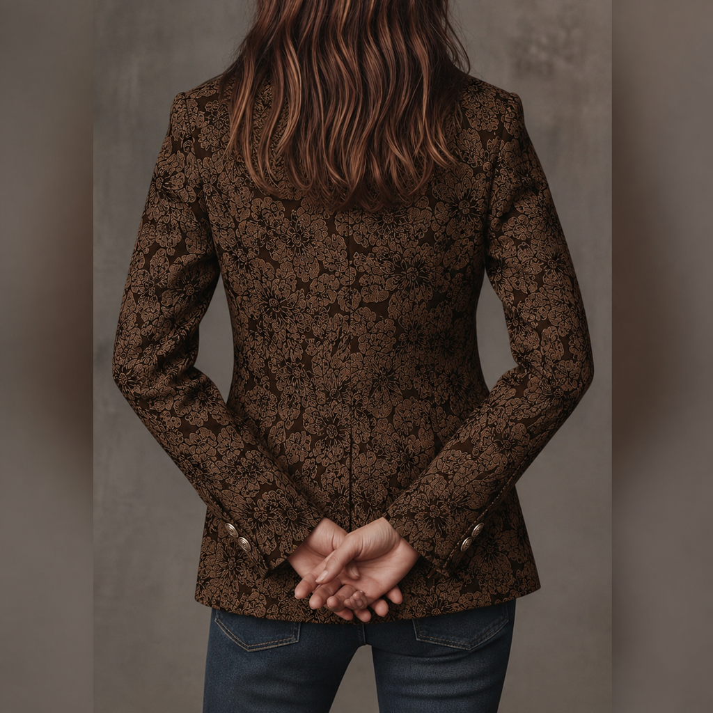 Dulce | Blazer entallado con estampado paisley
