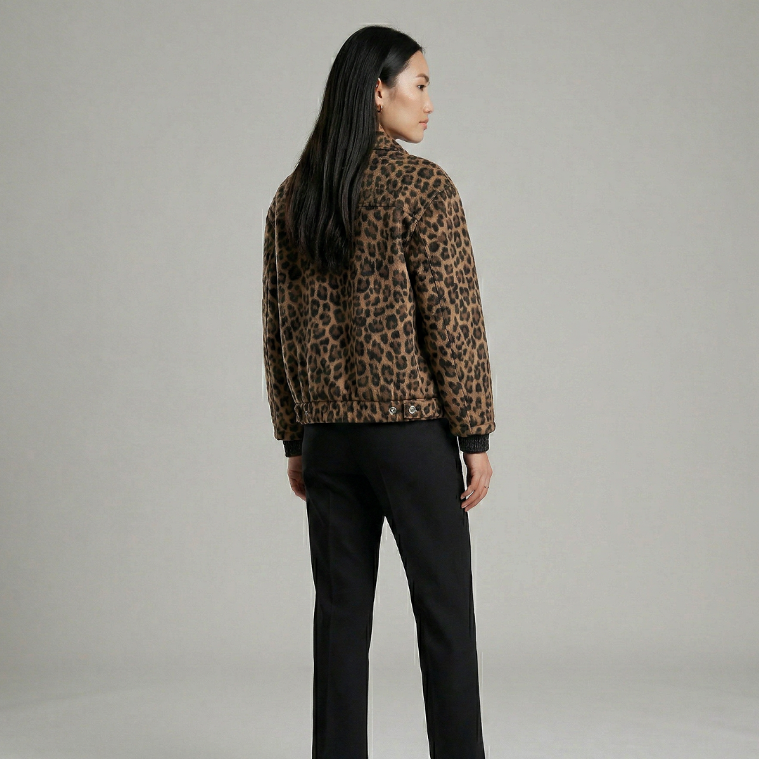 Elodie | Chaqueta de leopardo elegante