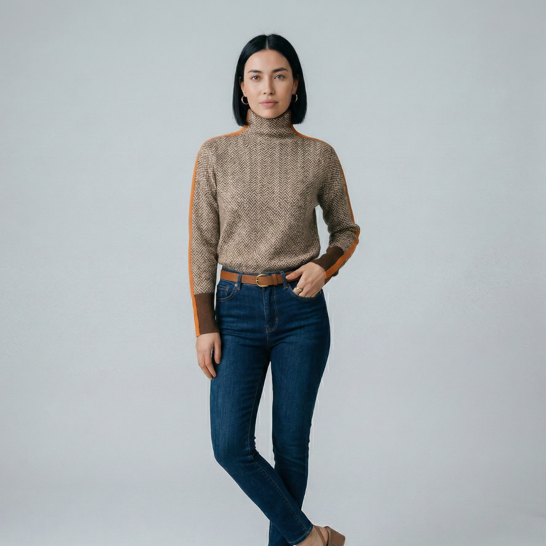 Elvira | Suéter de cuello alto elegante