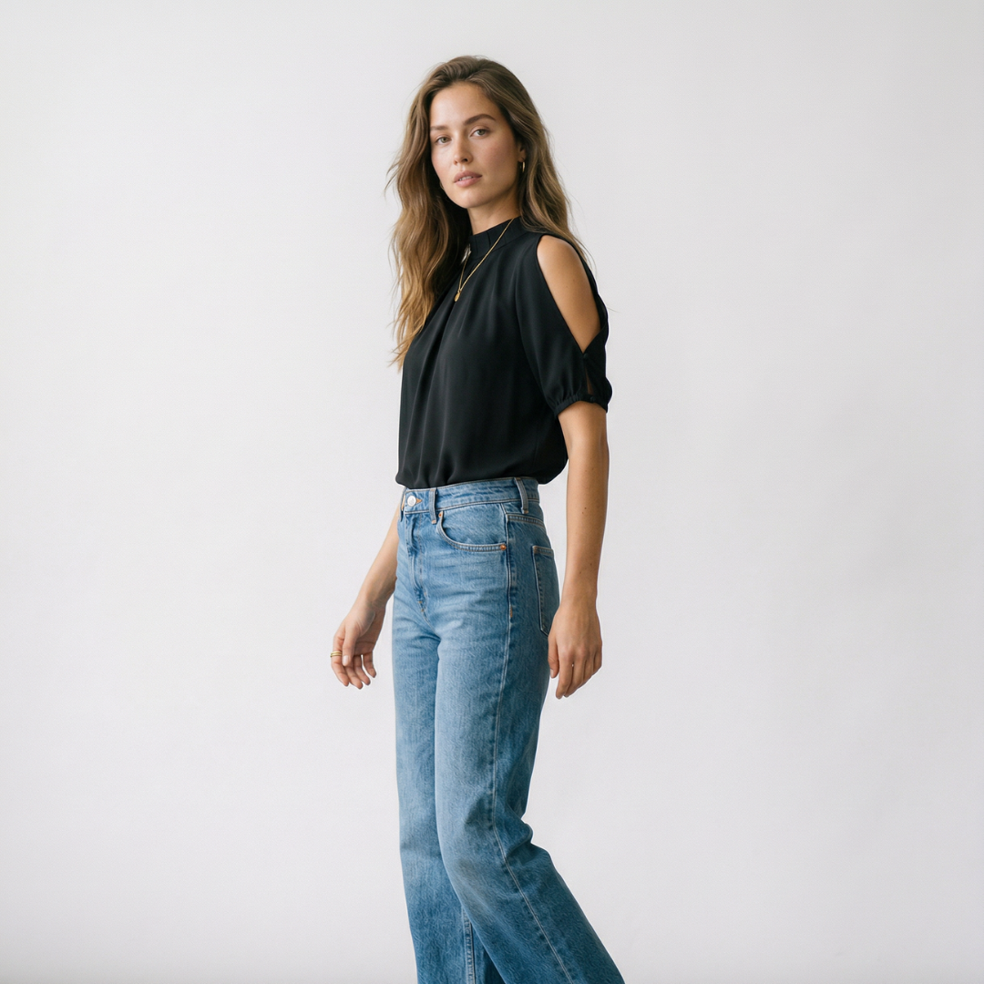 Martina | Blusa elegante con aberturas