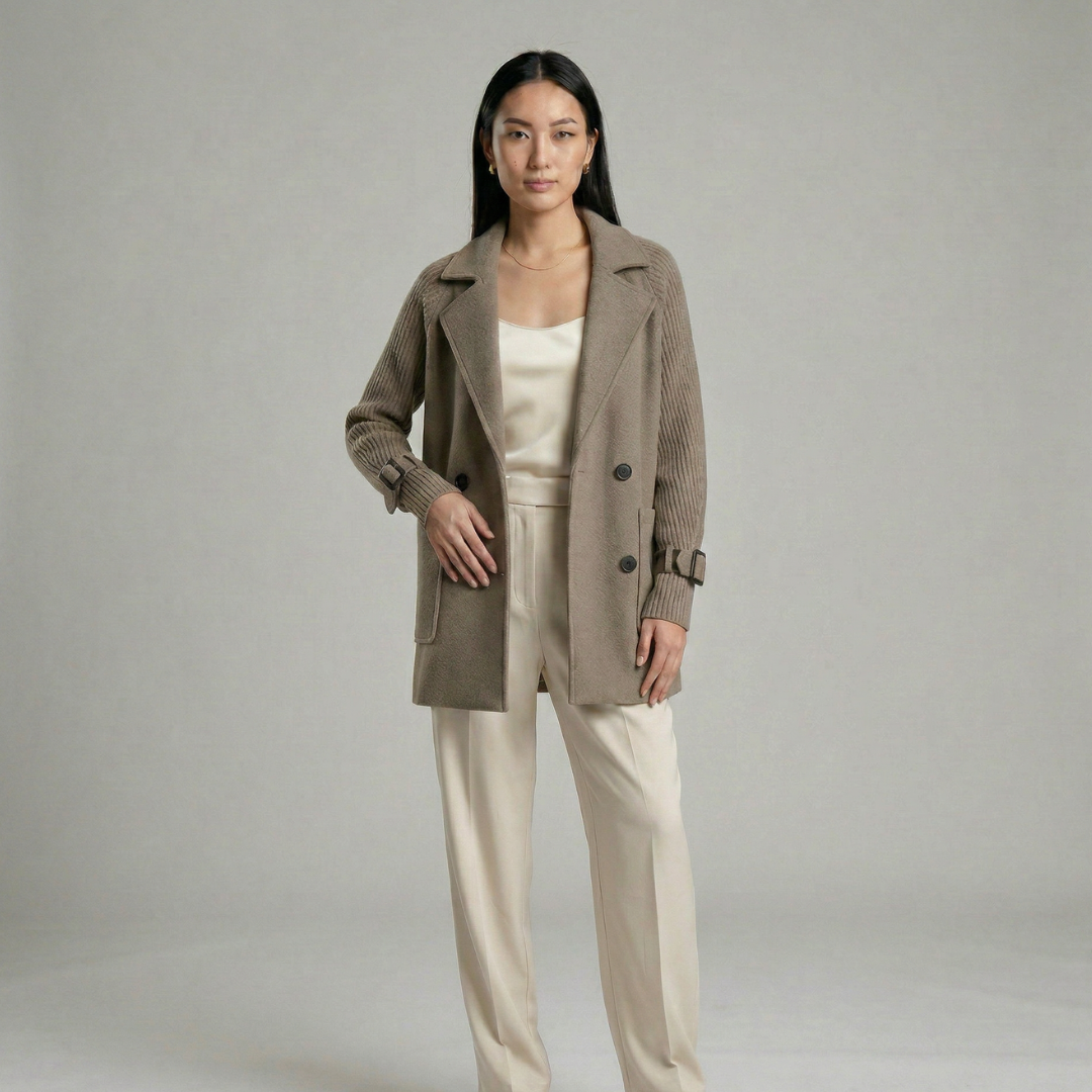 Vanesa | Abrigo cruzado elegante