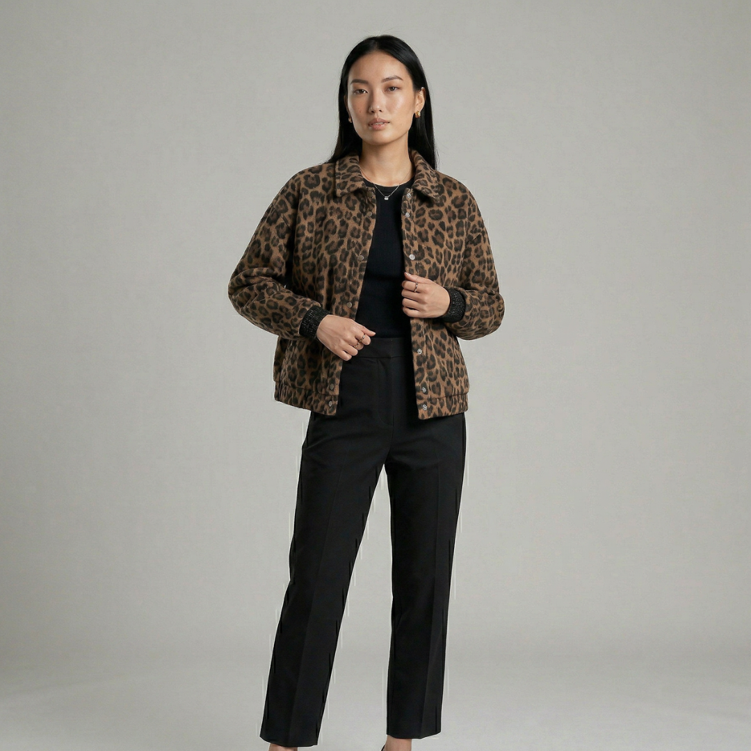 Elodie | Chaqueta de leopardo elegante