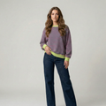 Dora | Jersey oversize de rayas modernas