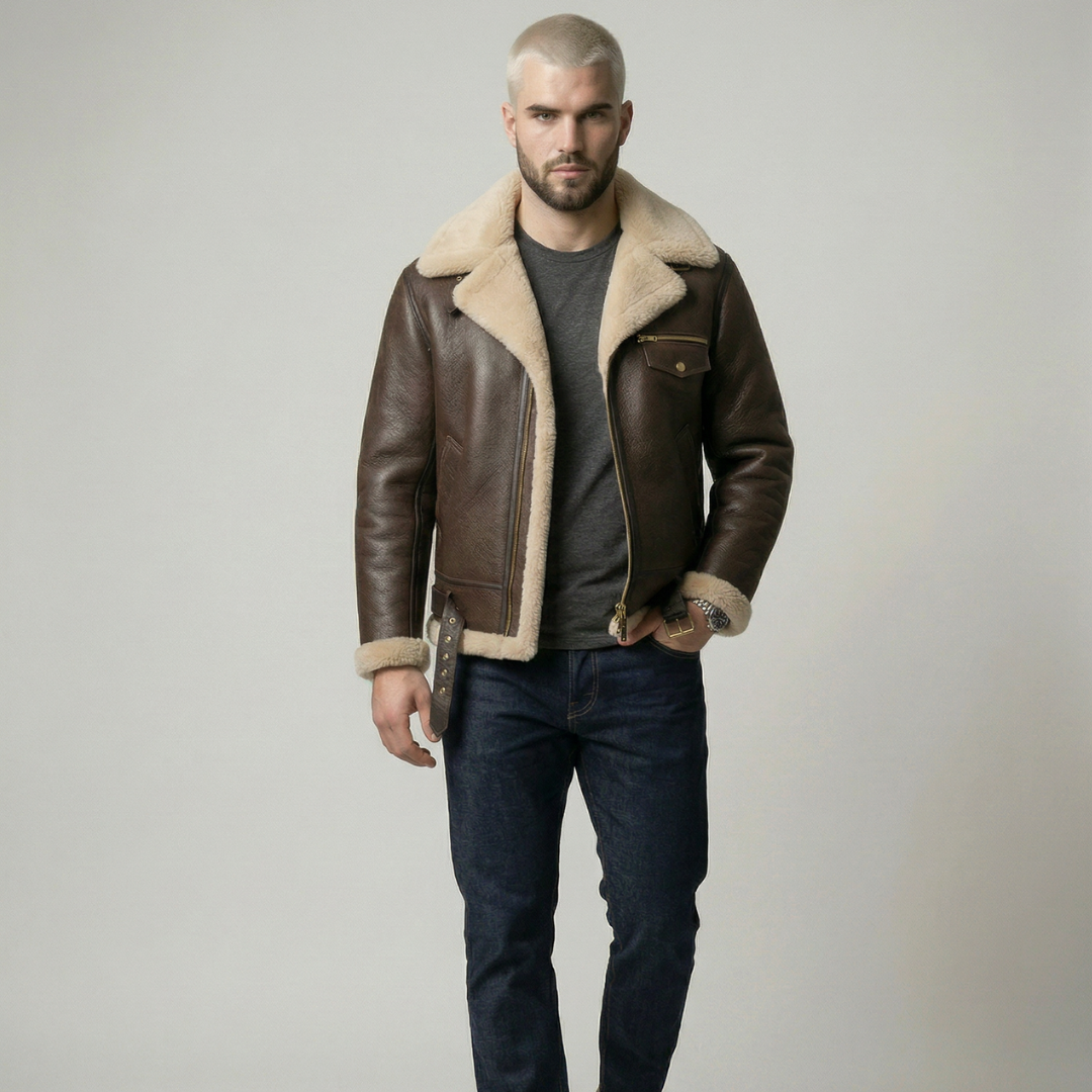 Lucas | Chaqueta vintage con interior cálido