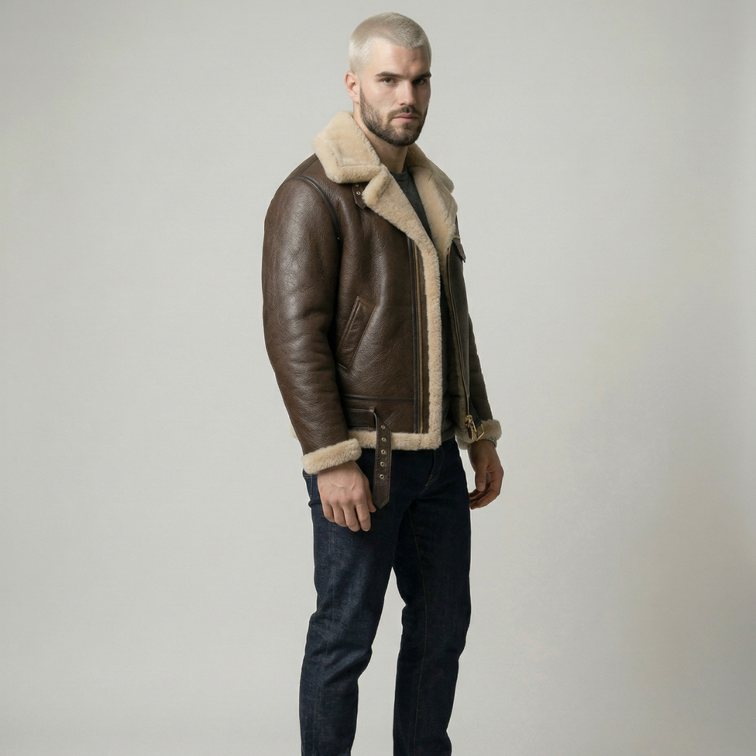 Lucas | Chaqueta vintage con interior cálido