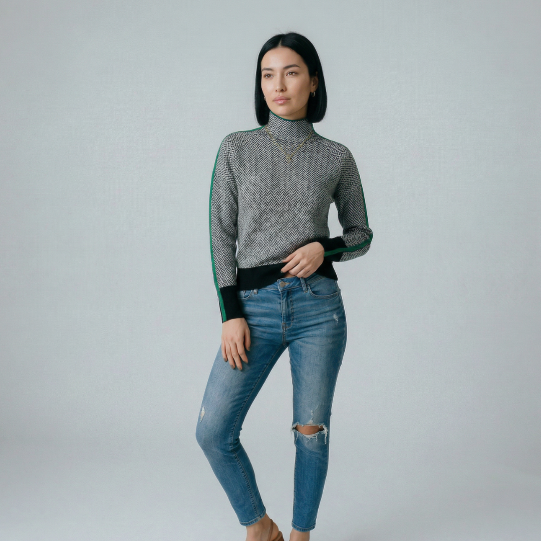 Elvira | Suéter de cuello alto elegante
