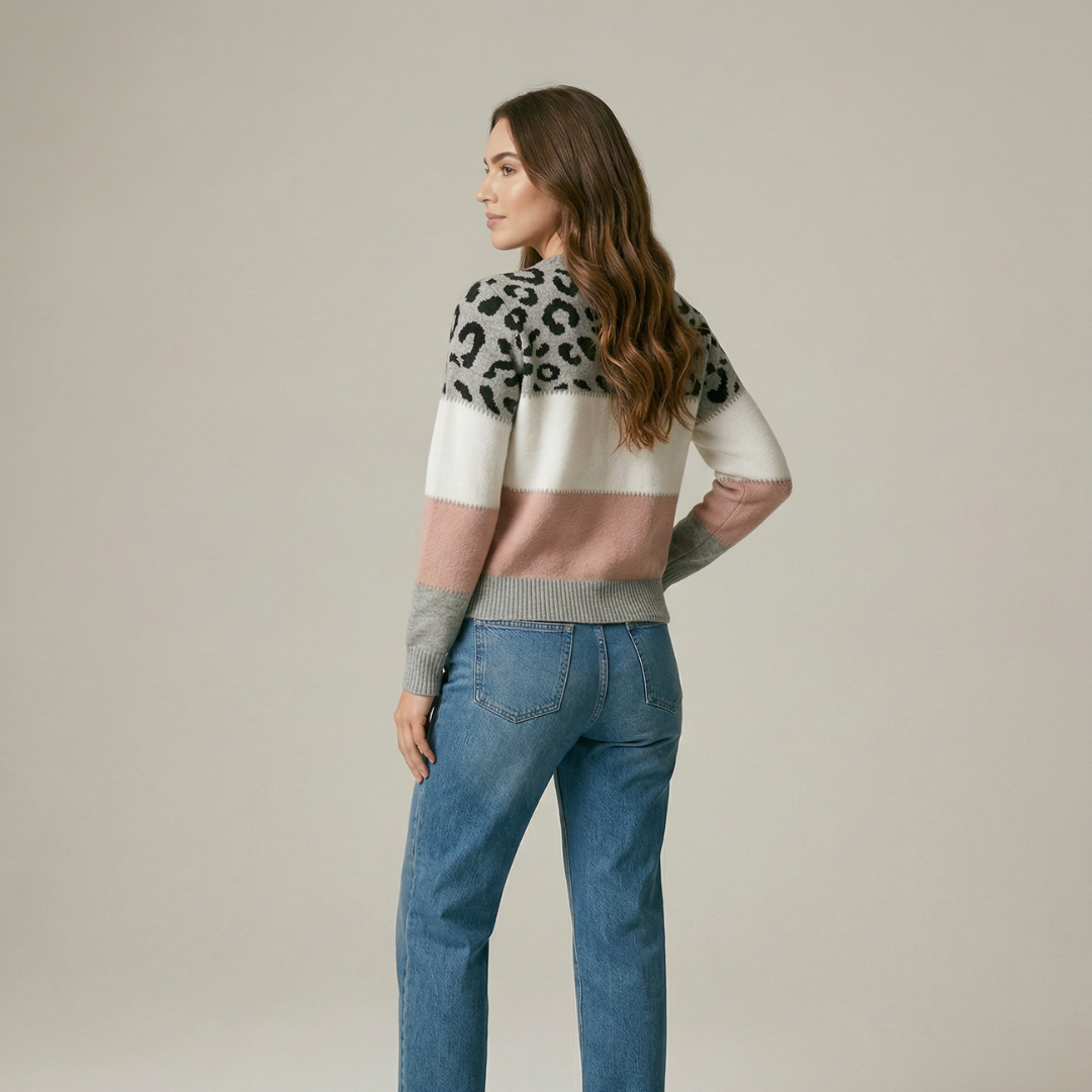 Tasmin | Jersey de estampado leopardo