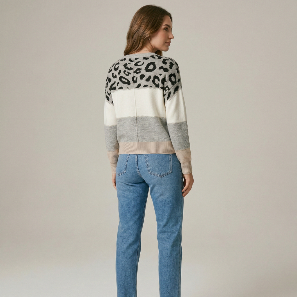 Tasmin | Jersey de estampado leopardo