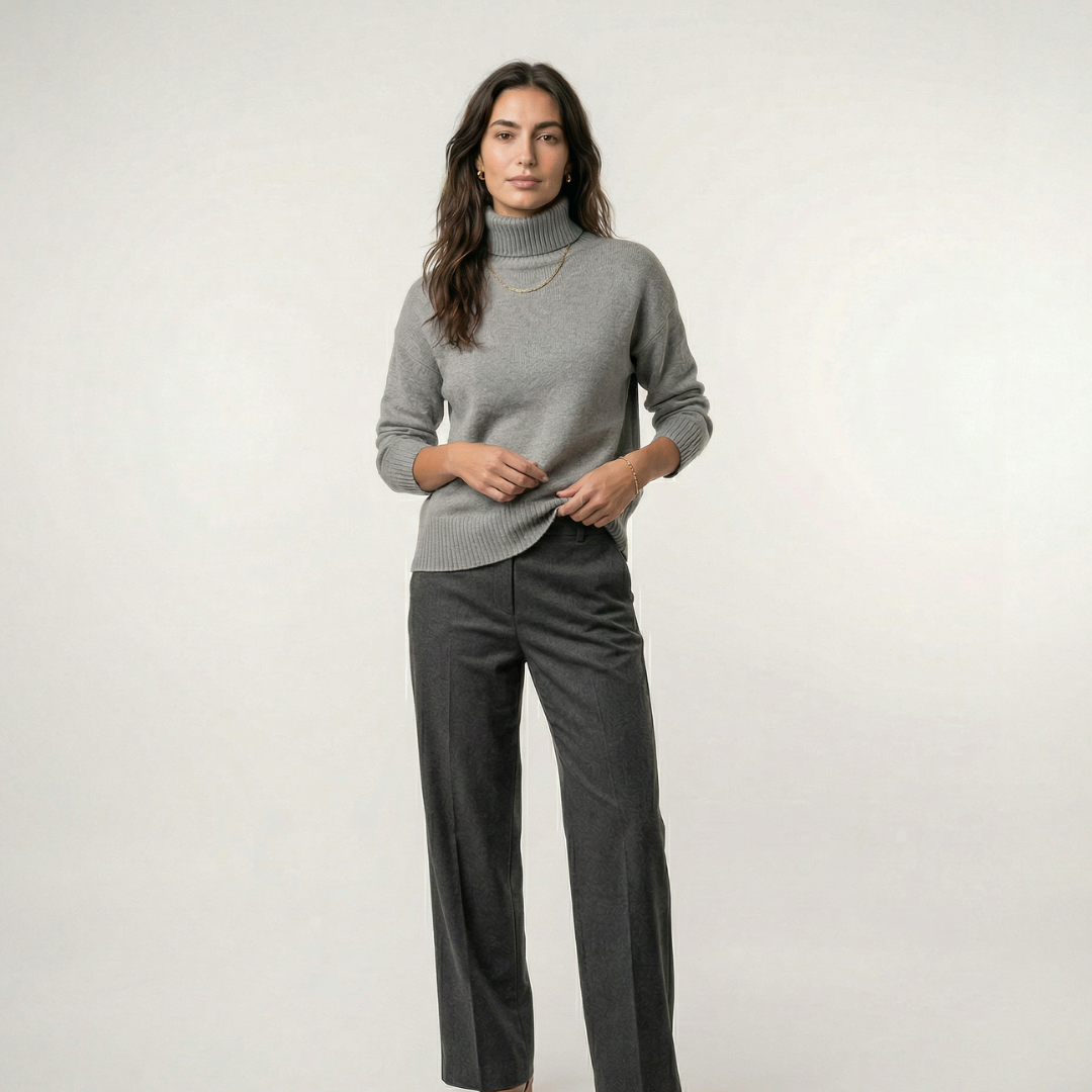Gabriela | Jersey de cachemira con cuello alto