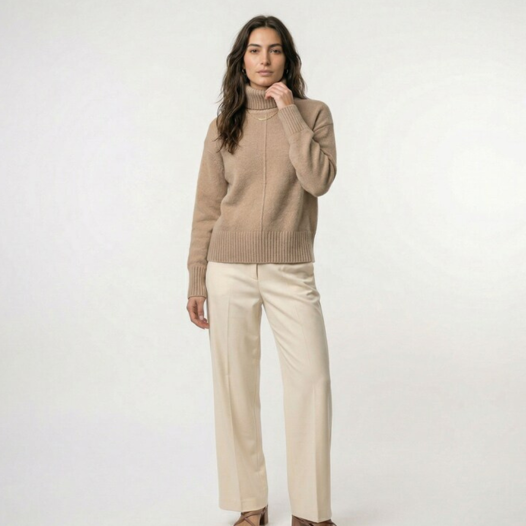 Gabriela | Jersey de cachemira con cuello alto