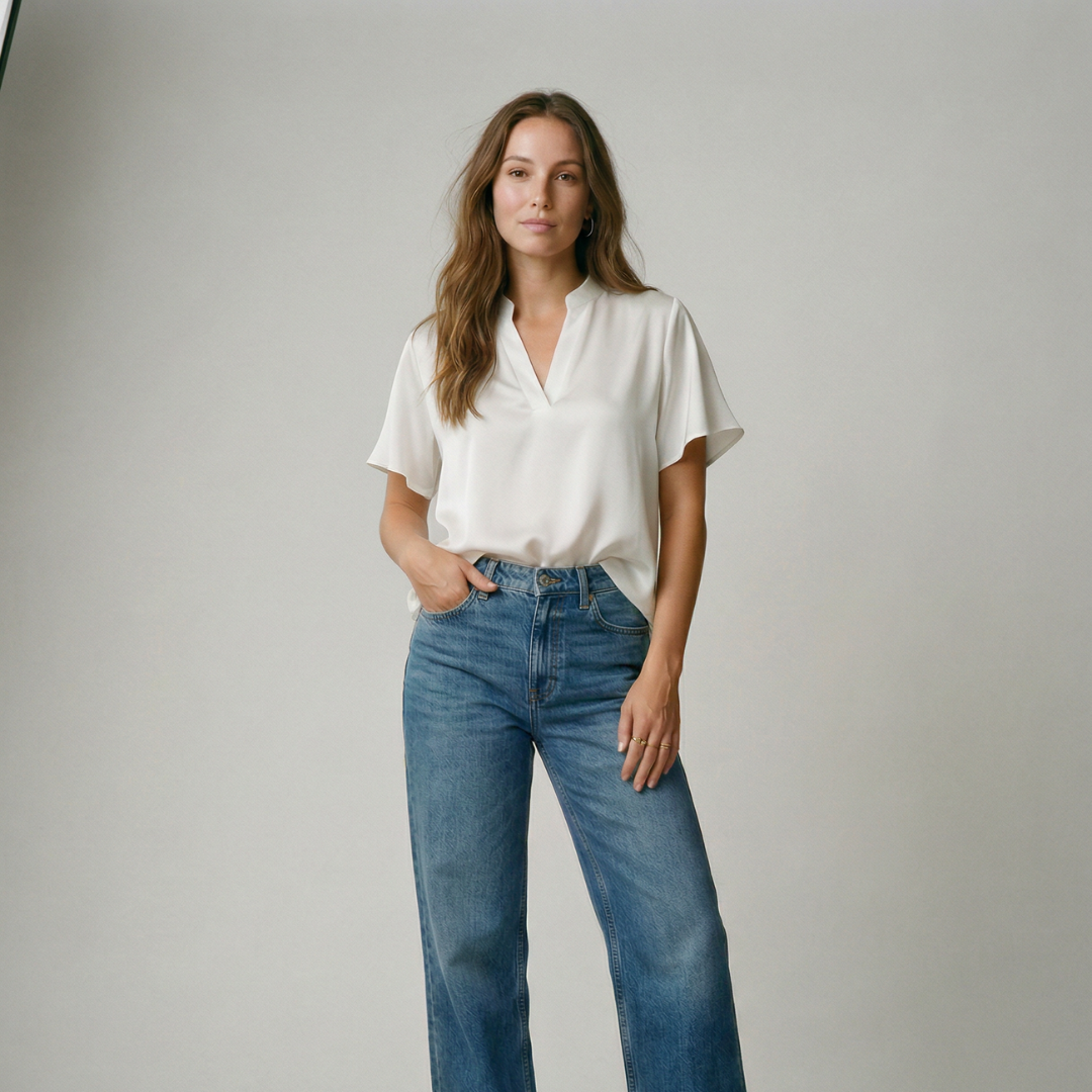 Luna | Blusa satinada