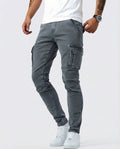 Daniel | Pantalón Cargo elástico gris