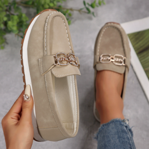 Valentina | Mocasines chic con hebilla de pedrería