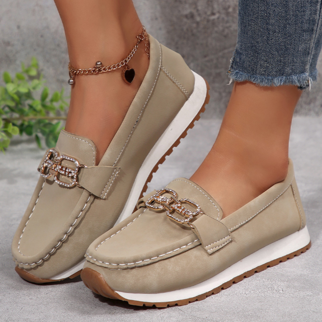 Valentina | Mocasines chic con hebilla de pedrería