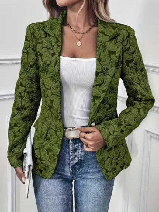 Dulce | Blazer entallado con estampado paisley