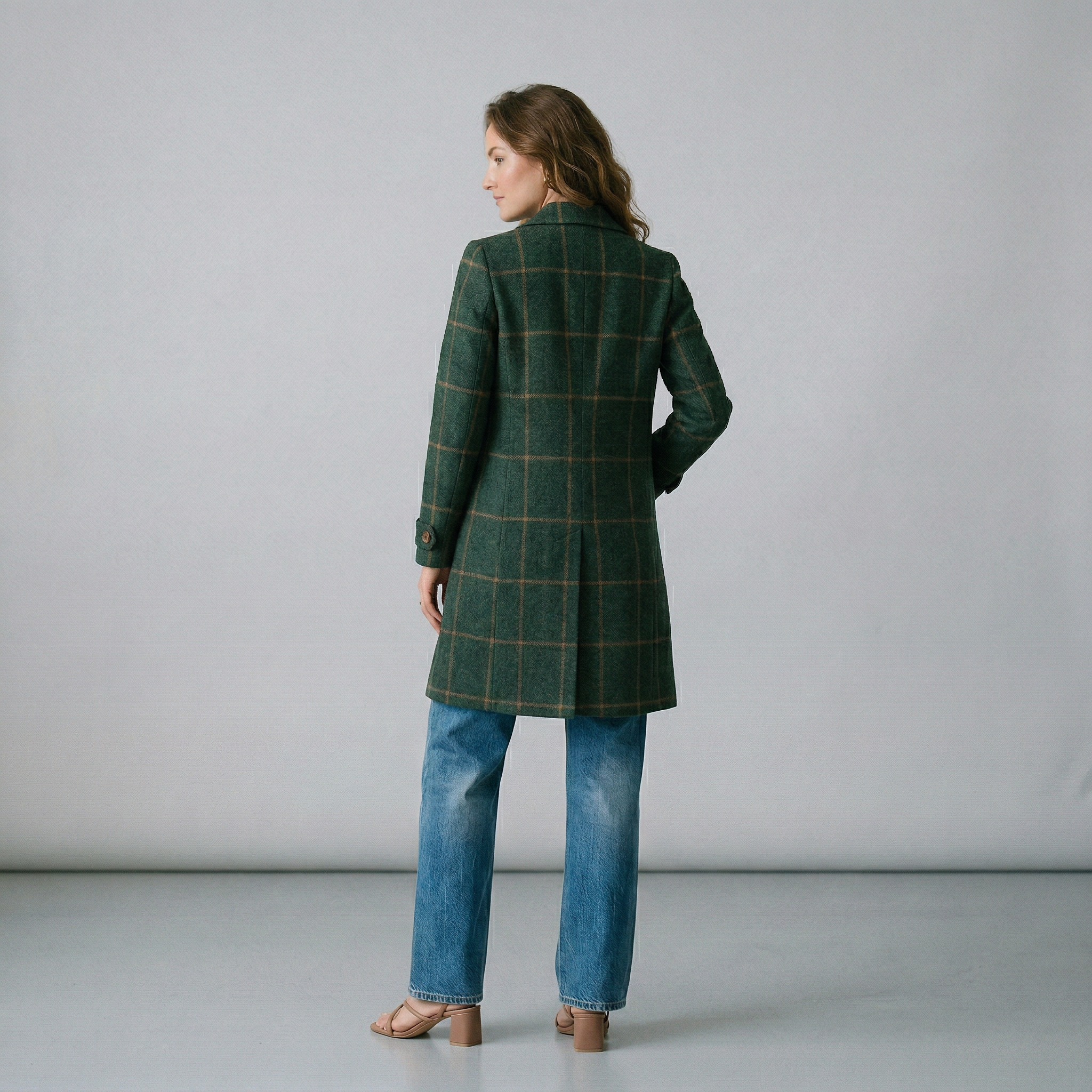 Joana | Abrigo de cuadros elegante