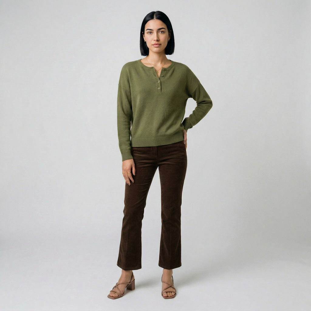 Carla | Suéter suave con detalle de botones