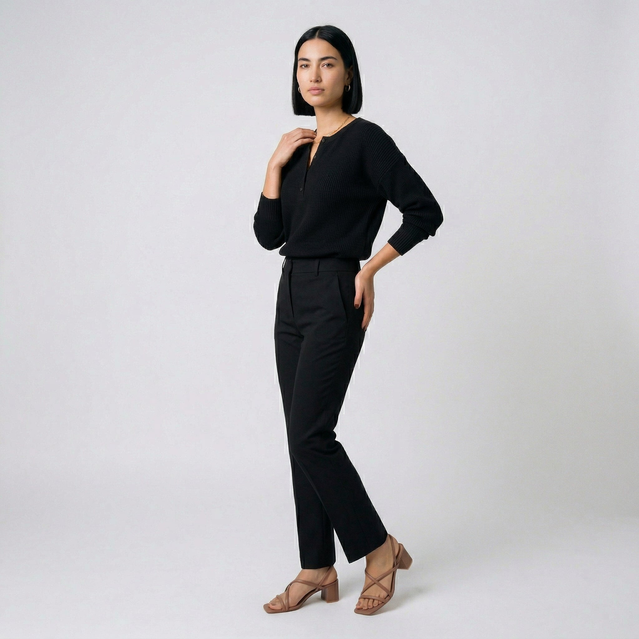 Carla | Suéter suave con detalle de botones