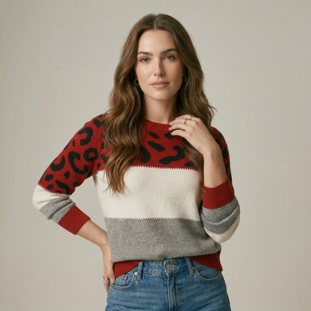 Tasmin | Jersey de estampado leopardo