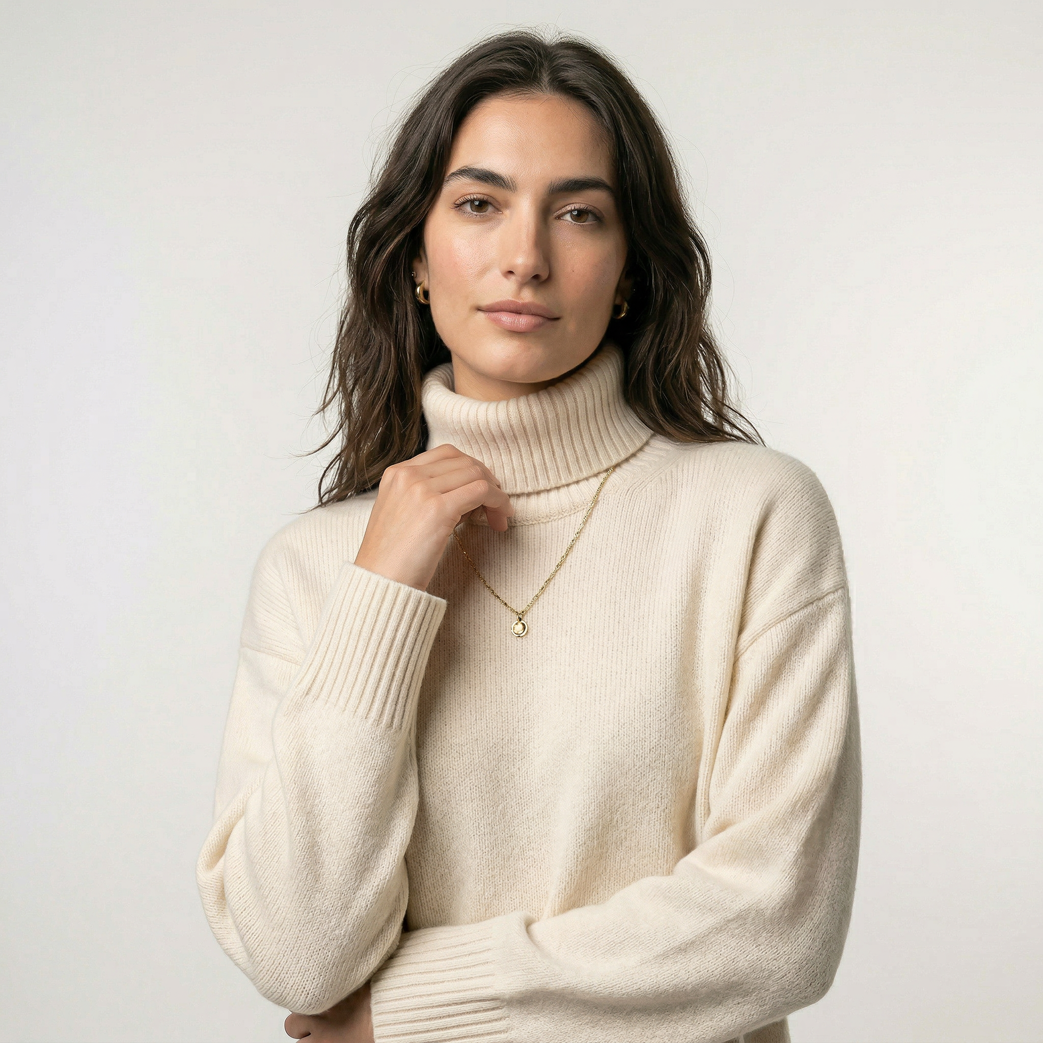Gabriela | Jersey de cachemira con cuello alto