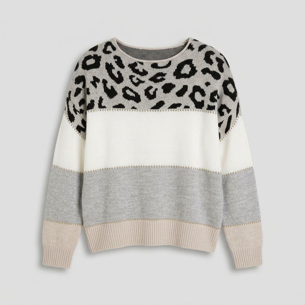 Tasmin | Jersey de estampado leopardo