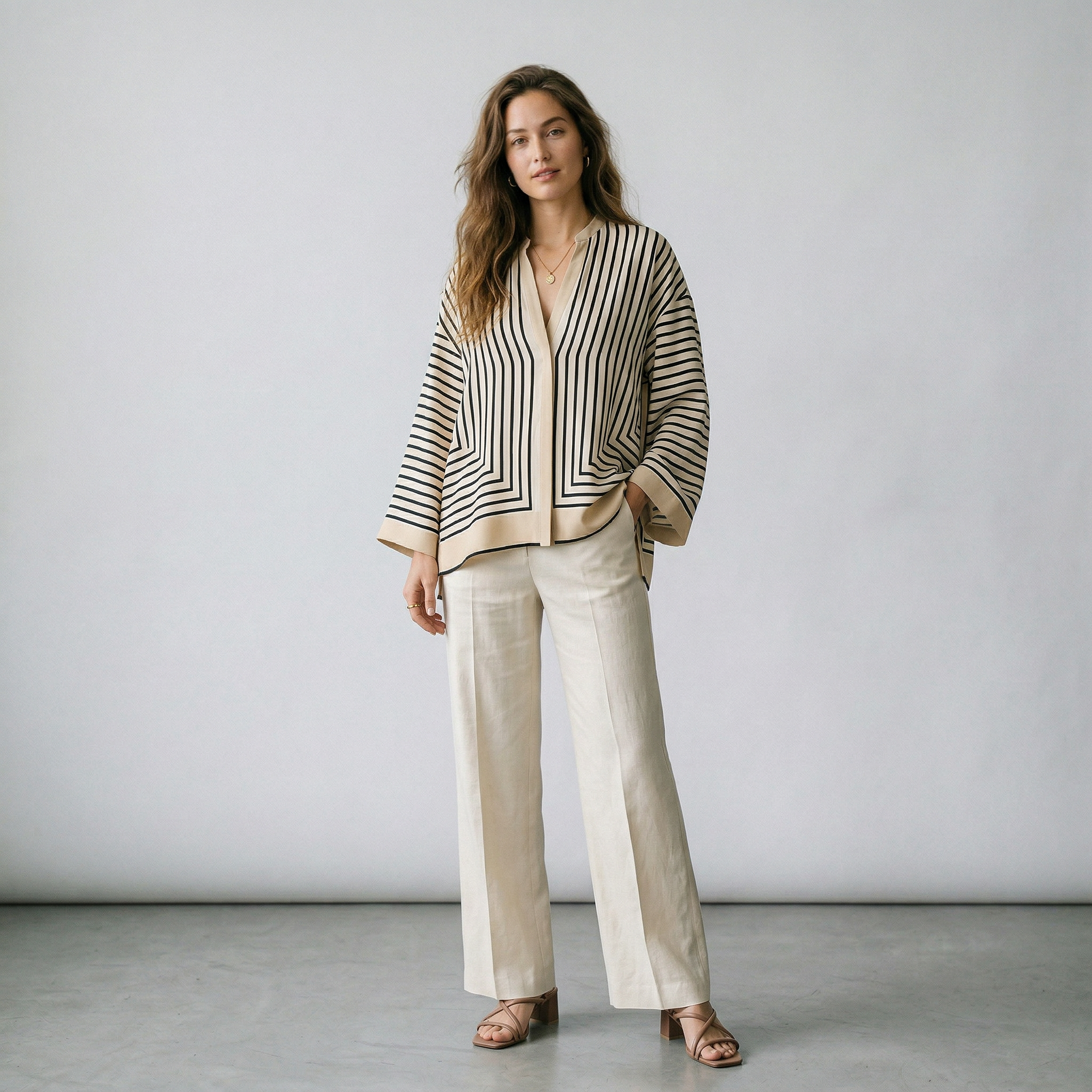 Marbella | Camisa de rayas elegante