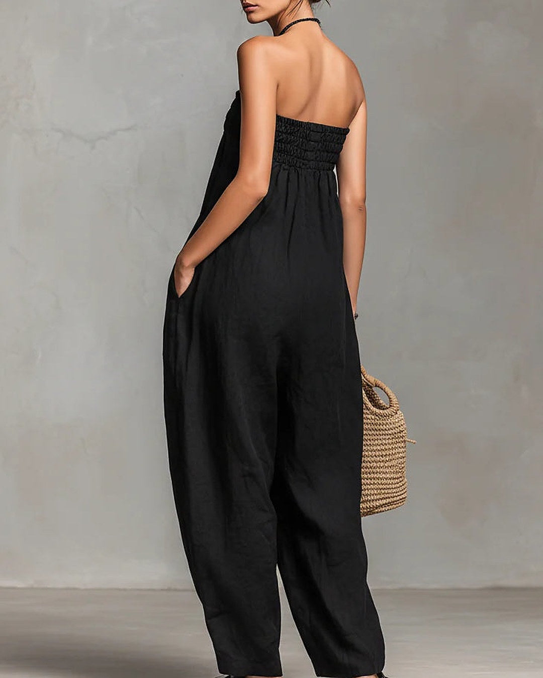 Anahí | Mono strapless elegante