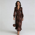 Cloe | Vestido largo con estampado paisley