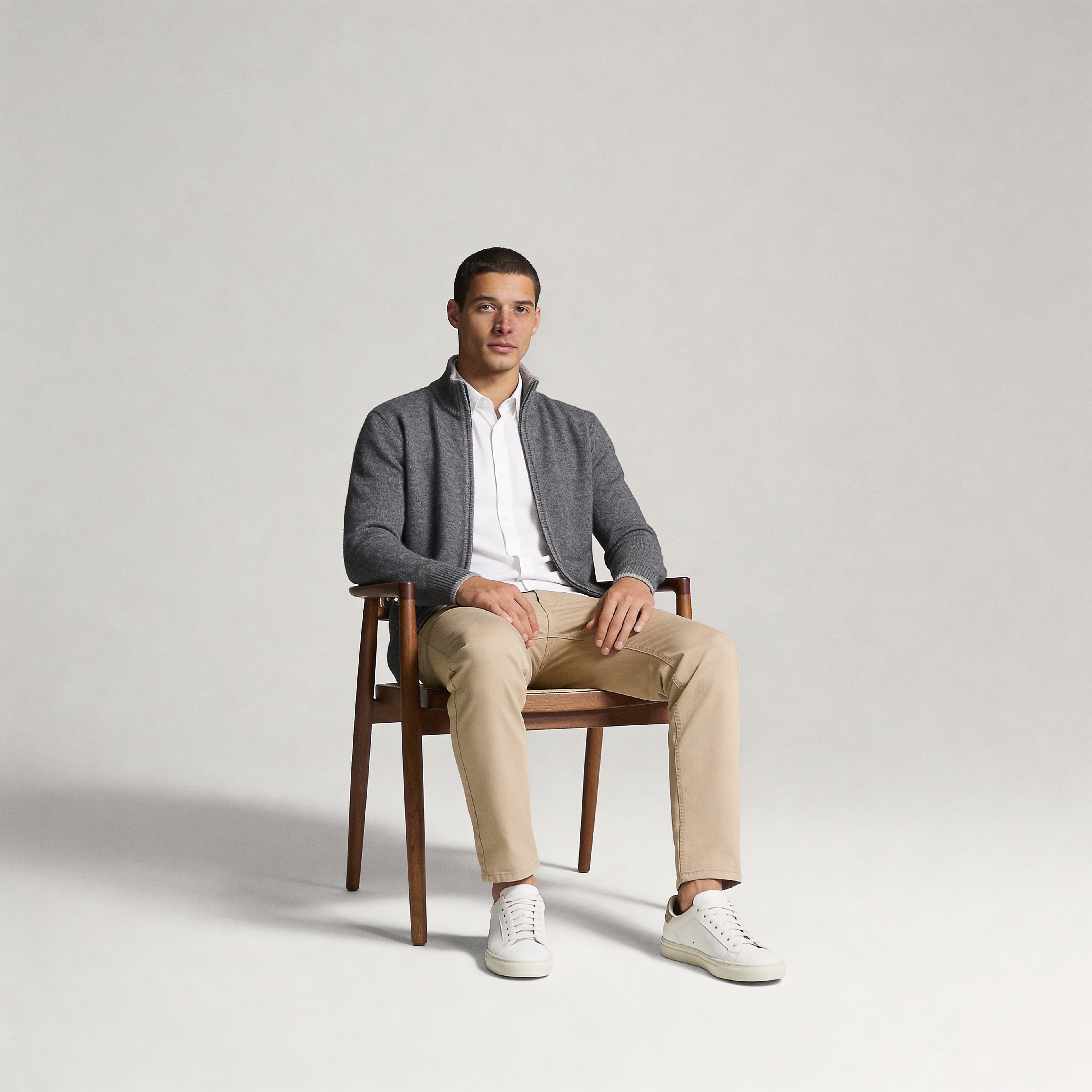 Ricardo | Chaqueta de cachemira con cremallera