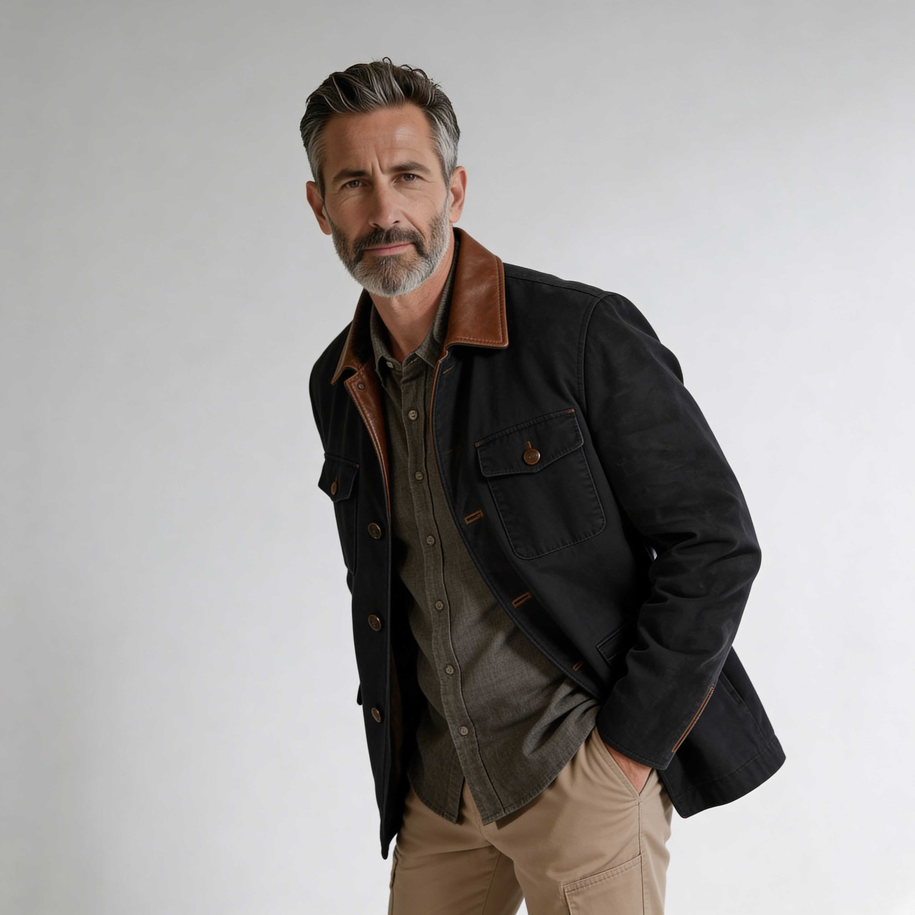 Martín | Chaqueta de ante de estilo vintage
