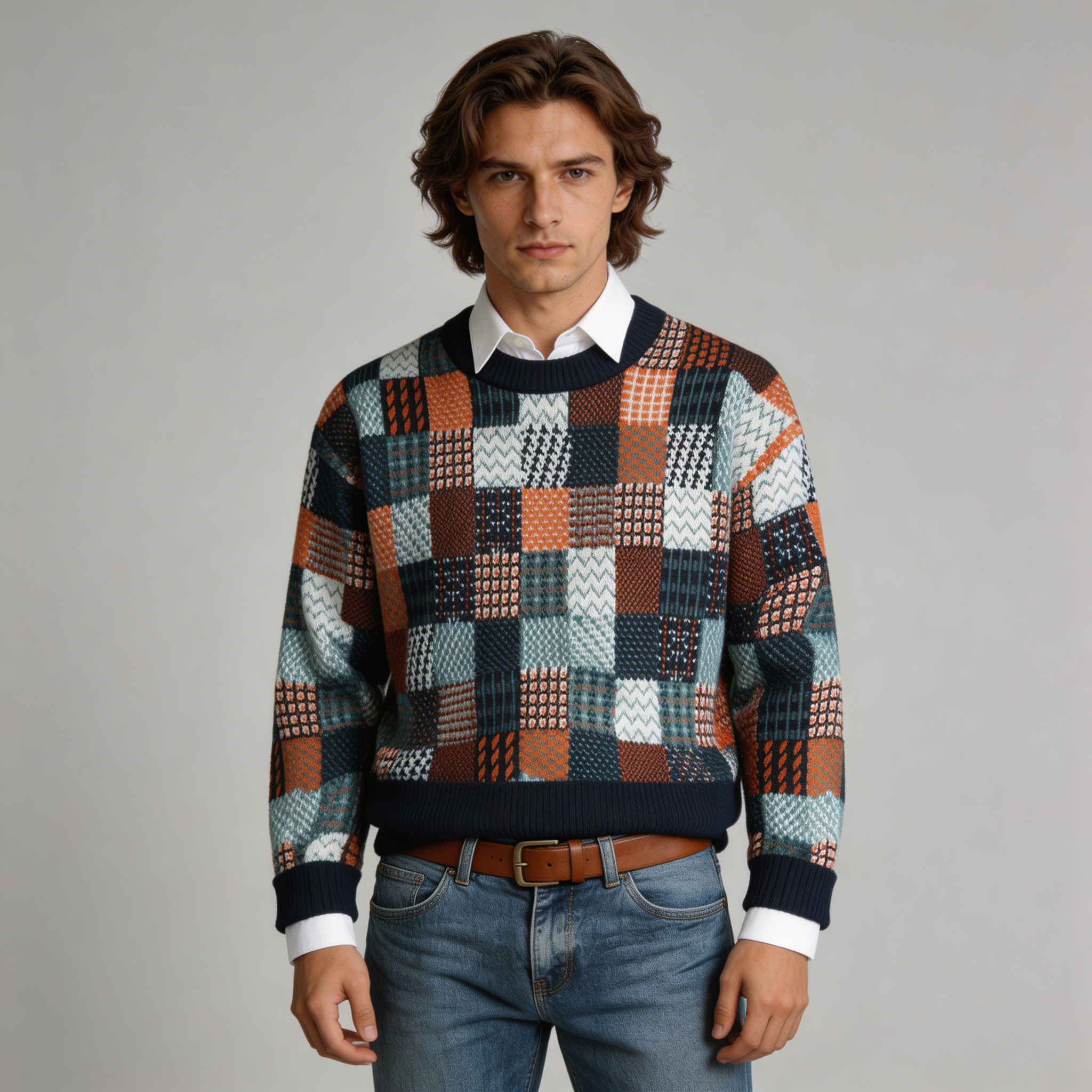 Joao | Jersey de cachemira con estampado