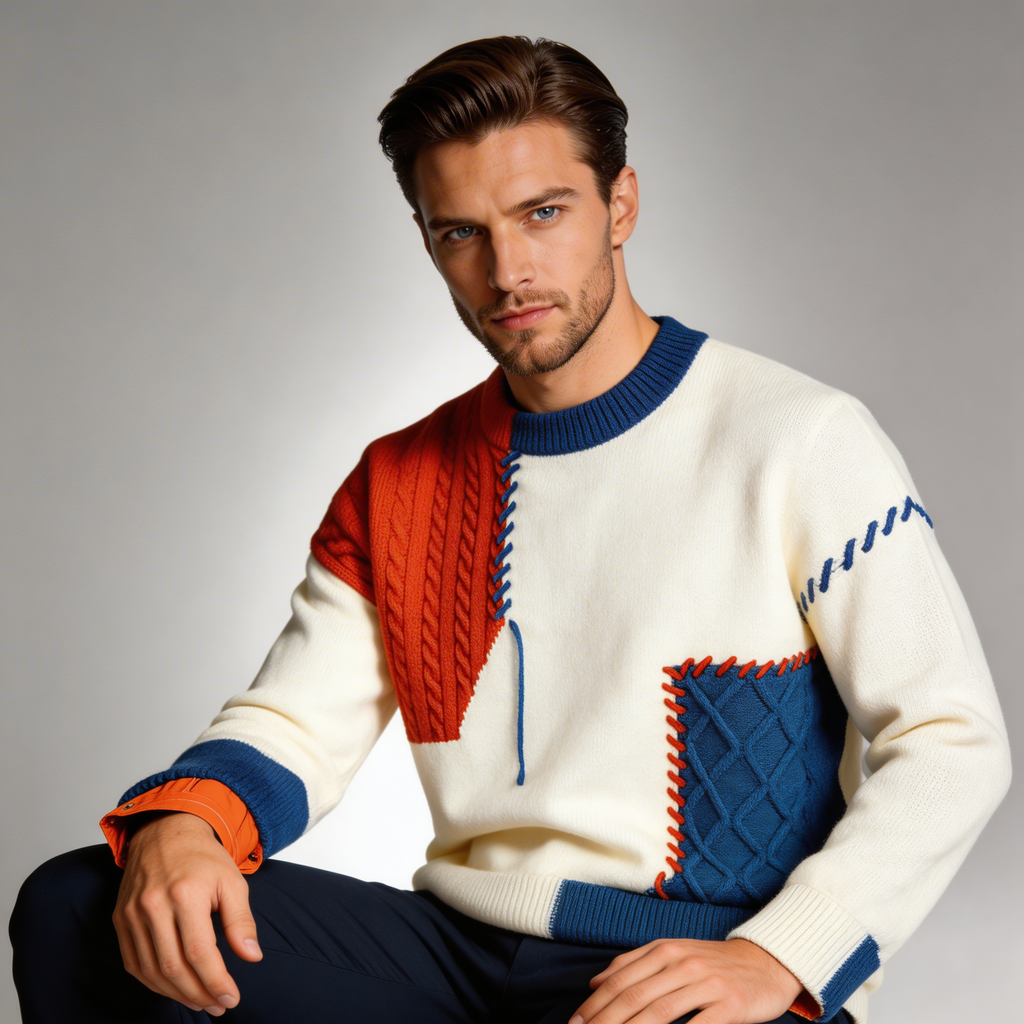 Liam | Jersey de diseño patchwork