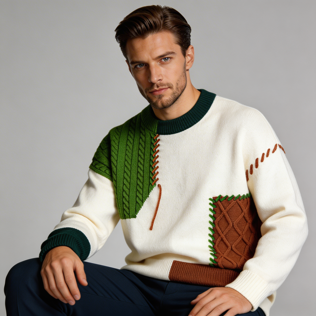 Liam | Jersey de diseño patchwork