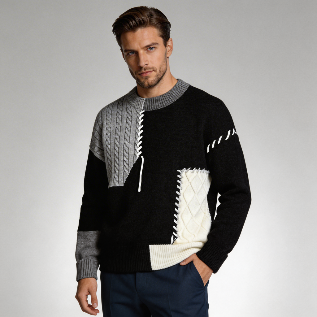 Liam | Jersey de diseño patchwork