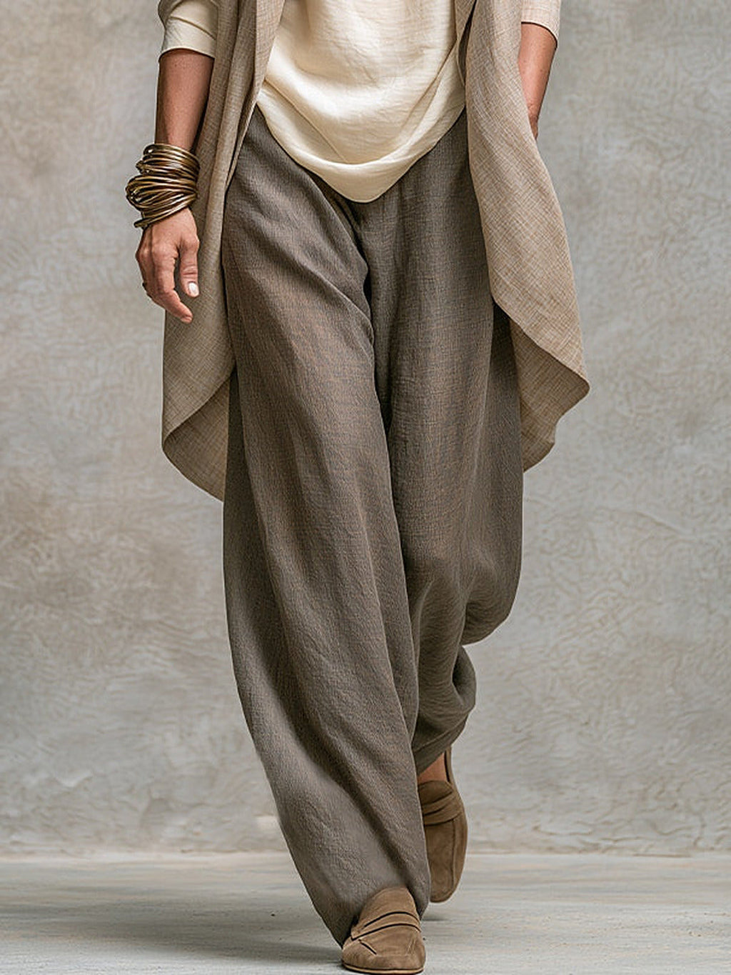 Amparo | Conjunto de tres piezas con pantalón palazzo