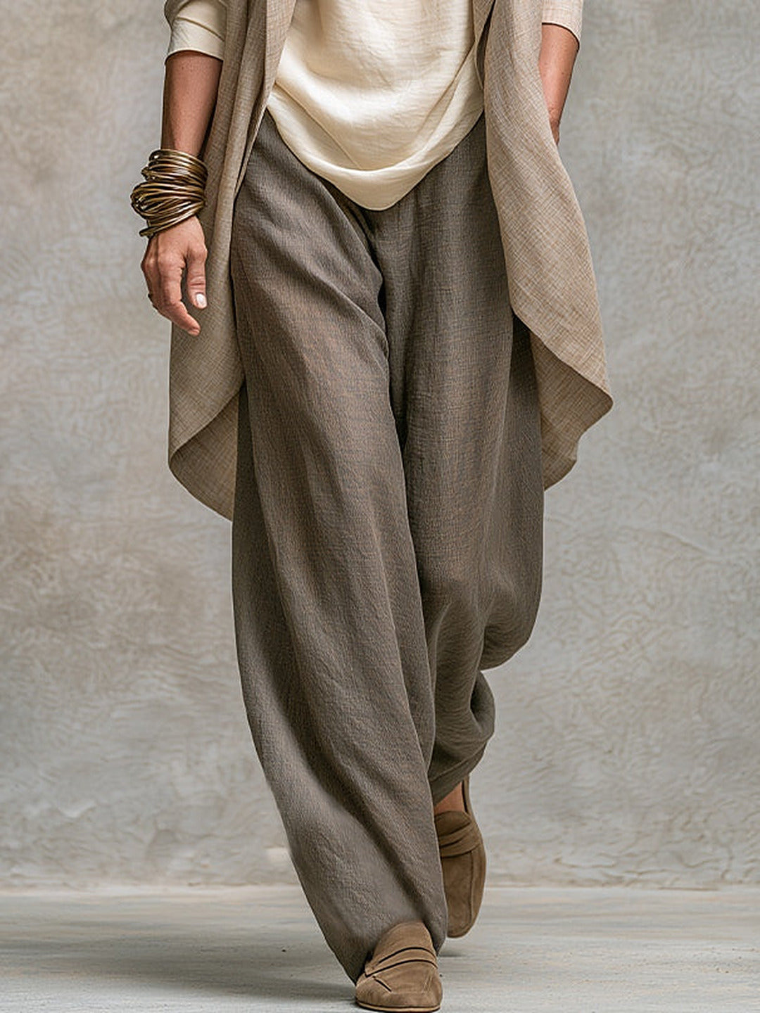 Amparo | Conjunto de tres piezas con pantalón palazzo