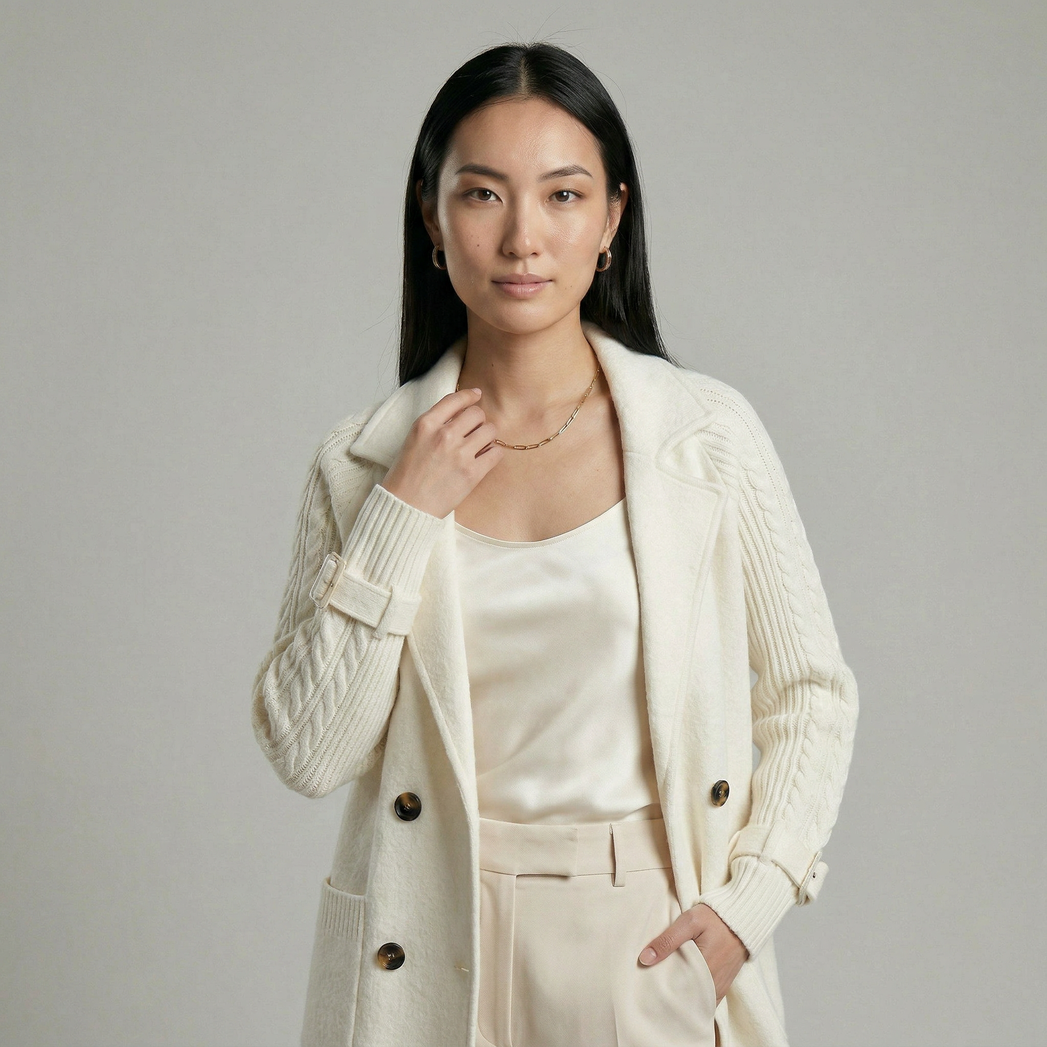 Vanesa | Abrigo cruzado elegante