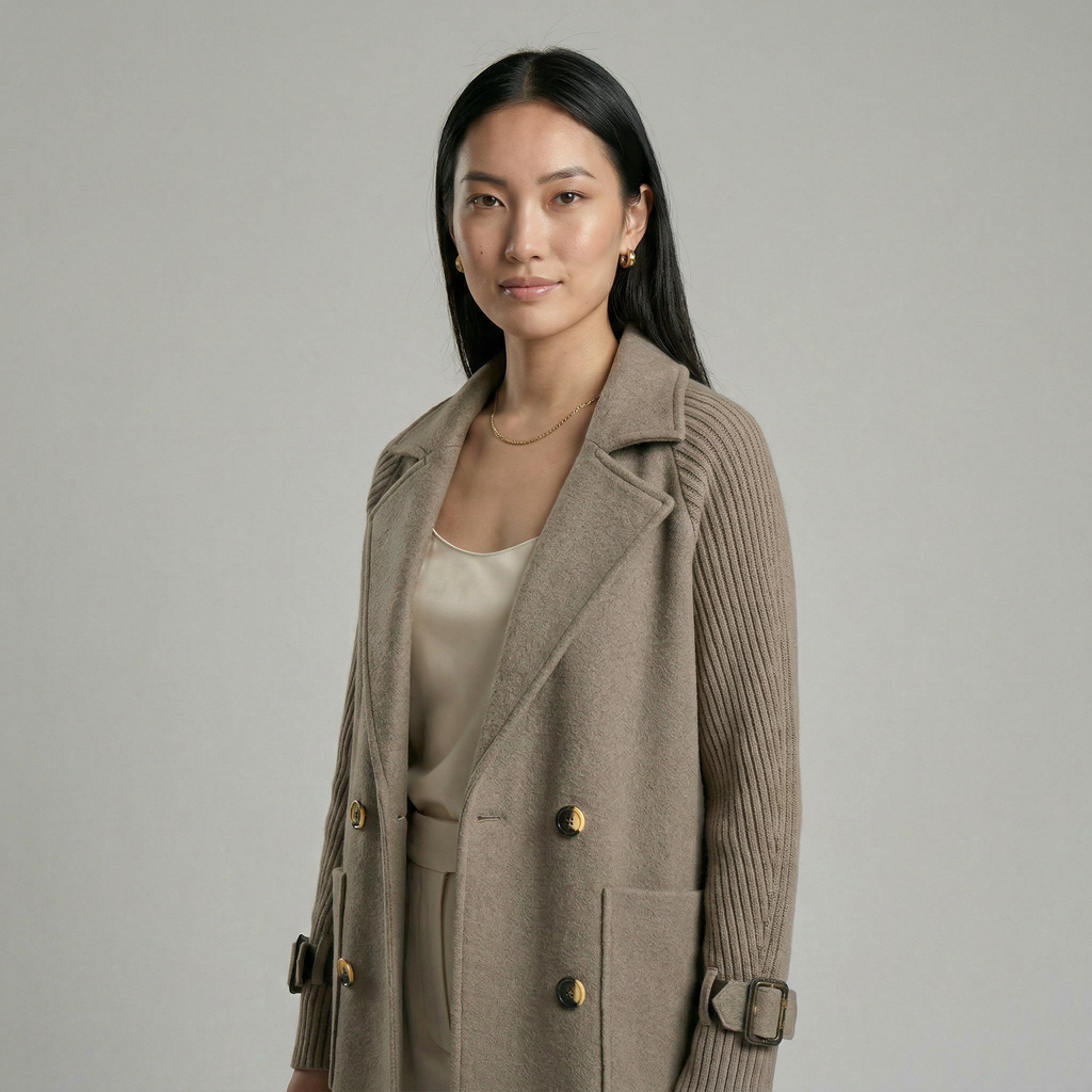 Vanesa | Abrigo cruzado elegante
