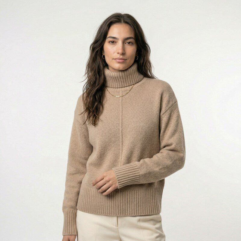 Gabriela | Jersey de cachemira con cuello alto