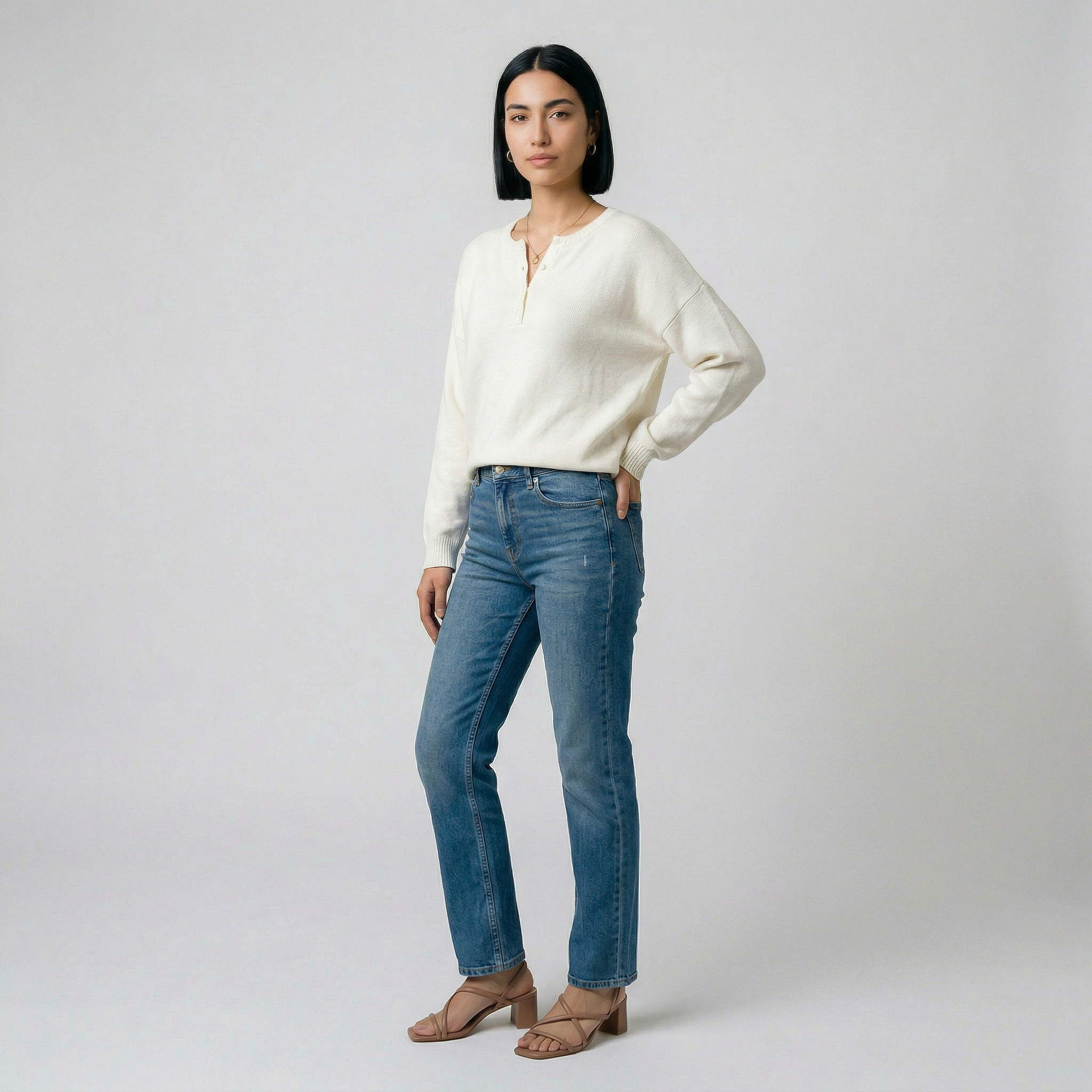 Carla | Suéter suave con detalle de botones