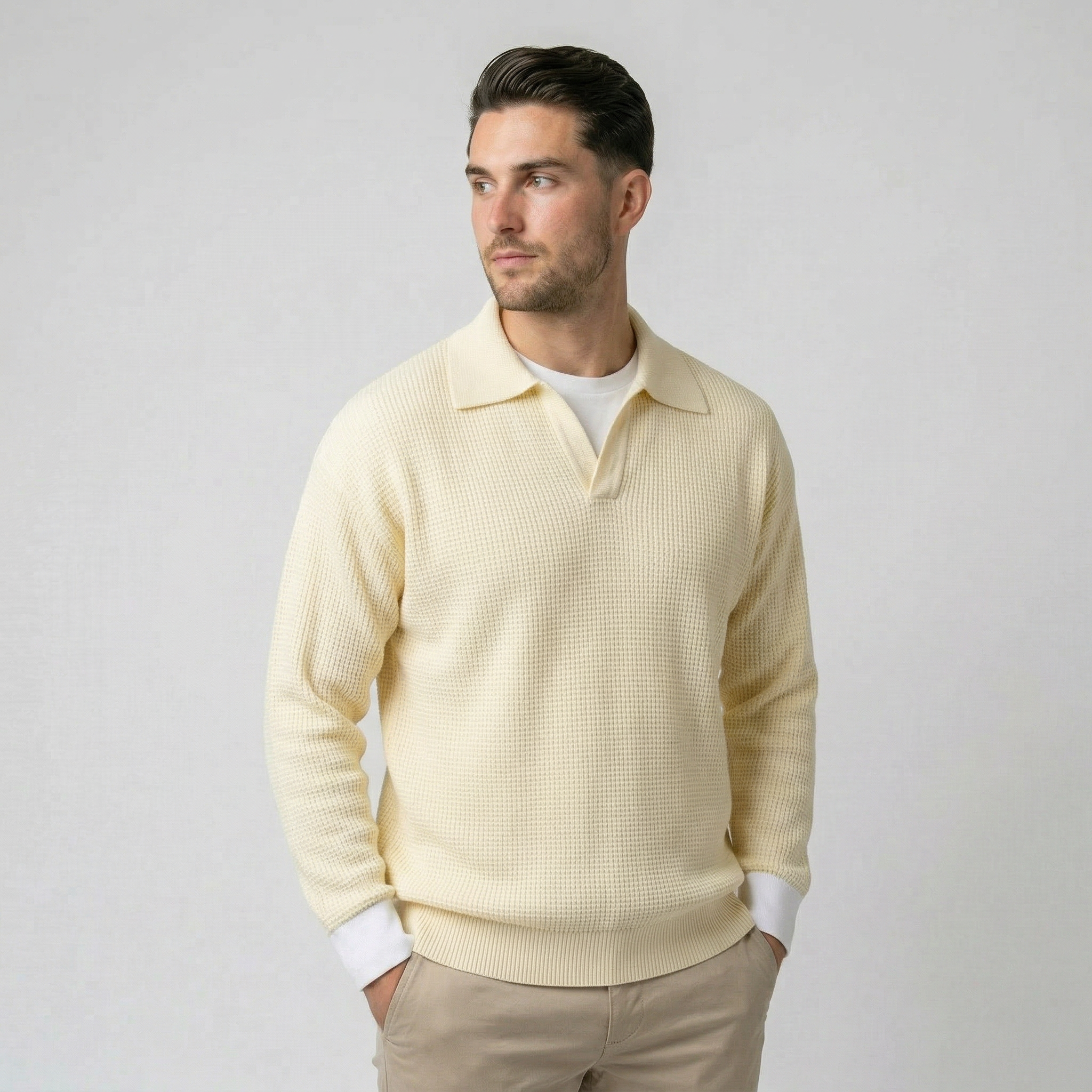Mateo | Jersey de punto con cuello polo