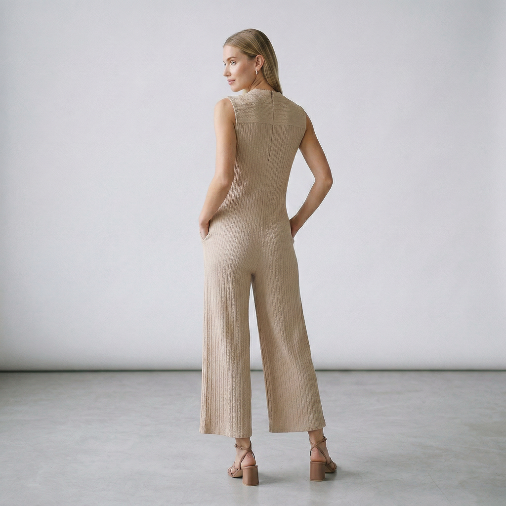 Vivara | Mono elegante sin mangas de pierna amplia