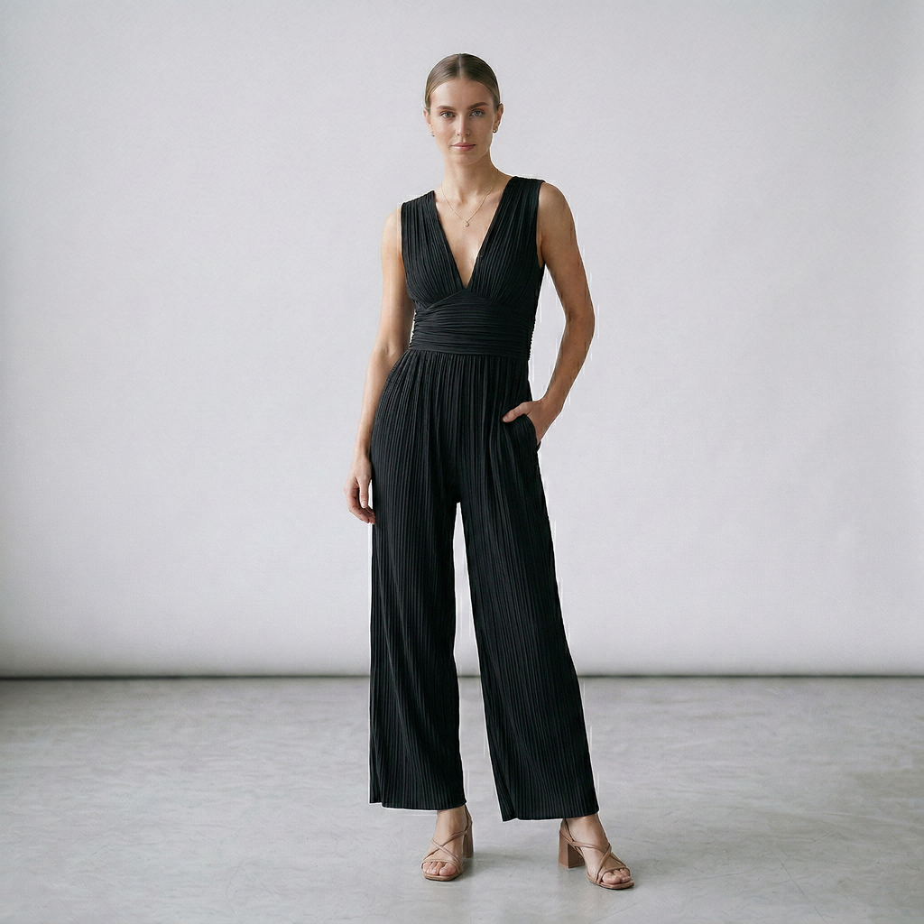Elena | Mono elegante de pierna amplia