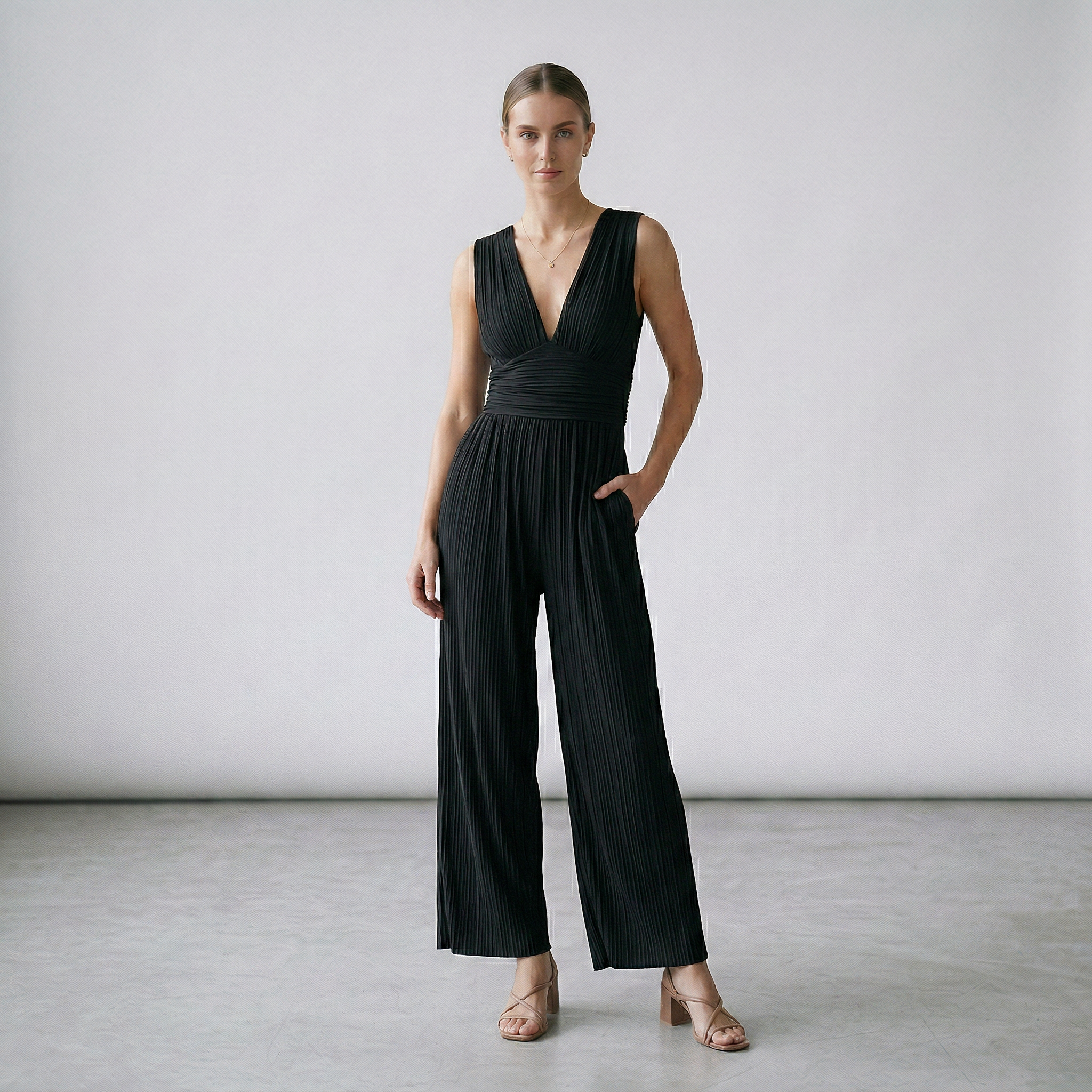 Elena | Mono elegante de pierna amplia